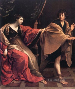 グイド・レニ Painting - ヨセフとポティファルの妻バロック様式のグイド・レニ